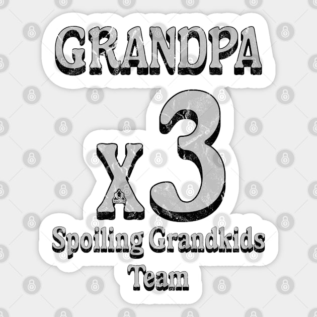 Grandfather x3 Proud Team Family-Focused fun team Sticker by ejsulu